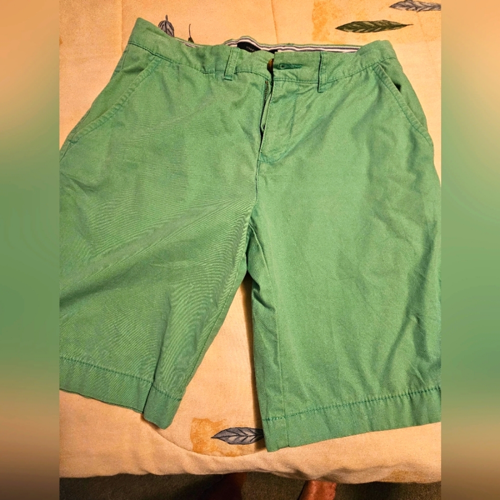 Men's Tommy Hilfiger Green Shorts. Size 31. 27 Inch Inseam